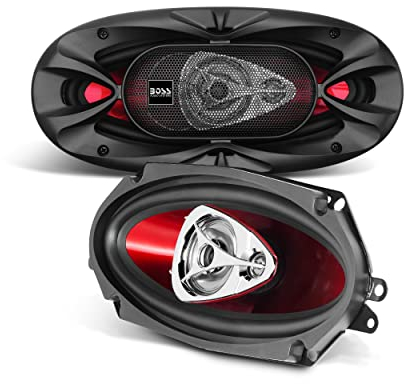 Boss Audio Systems CH4330 - Altavoces coaxiales para Coche de 400W, Rojo