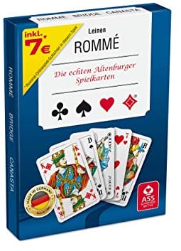 ASS Altenburger 22570073 22570073-Romme mit Leinenprägung, Kartenspiel, ab 10 Jahren, 85x55