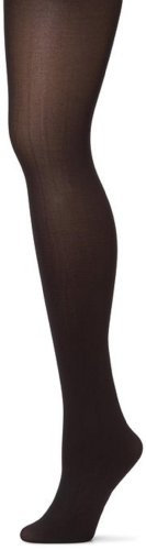 Danskin Women's Compression Footed Tights, Black, C