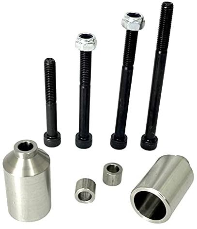 Anaquda SOLID Edelstahl PEGS V2-2er Set Stunt-Scooter Kinder Roller Grind Pegs Park Street Stangen + Achsen Schrauben Set