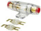 tomzz Audio 5800-055 Mini ANL Sicherungshalter transparent für Kabel bis 25qmm + 2 x 80A Sicherung