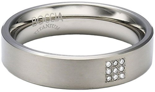 Boccia Damen-Ring Titan 9 Brillianten 0,045 Gr.54 0101-1354