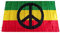 Drapeau RASTA REGGAE PEACE exterieur et intérieur