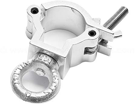 Rohrschelle mit Öse für Decotruss T220 32mm bis 35mm Rohrdurchmesser, max. Belastung 35kg - Alu Traversen Aluminium Truss Alu System Trussing