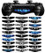 eXtremeRate Autocollants Light Barre pour ps4 Manette,Sticker Logo LED Compatible avec ps4 Slim Pro Manette,30pcs Lèvres attrayantes