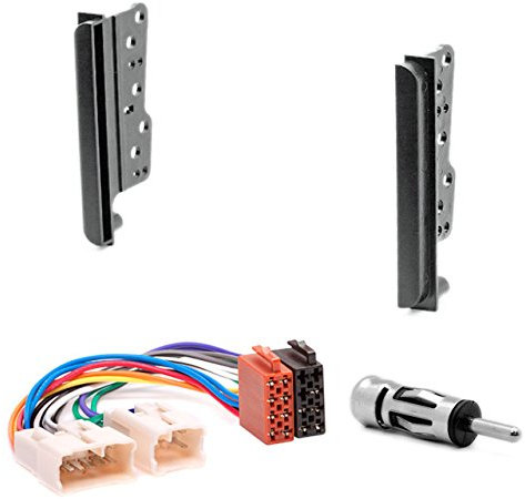 11-039-22-6 Kit d'installation autoradio façade d'autoradio DVD Dash Double DIN pour Celica (T23), MR2,RAV4 Fascia avec Adaptateur ISO Adaptateur d'antenne