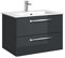 PELIPAL Trentino 770/800 Mineralmarmor Waschtisch/Weiß / 77 x 1,5 x 50 cm