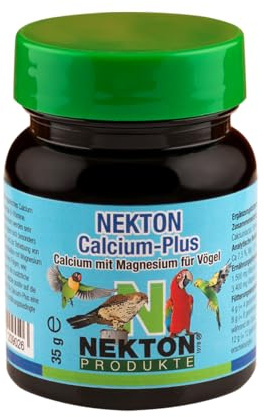 NEKTON-Calcium-Plus | Calcium mit Magnesium | Ergänzungsfuttermittel für Zier- und Greifvögel (35g)