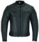 Texpeed Chaqueta de moto de cuero para hombre - Chaqueta de moto Touring con protección de armadura auténtica Biker CE (EN 1621-1) Diseño con costuras acolchadas - Negro - XL