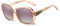 LumiSyne Sonnenbrille Damen Verspiegelt Verlaufsglas Polarisierte UV Schutz,Groß Polycarbonat Gläser Diamant Schneiden strasssteine verziert Rahmen,Draußen Reise Geschenkbox(Heller Braun)