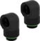 Corsair Hydro X Series 90° Abschlüsse Adapter Drehbar (Doppelpack, G1/4 Zoll BSPP Adaptergewinde, Messing Gefertigt Haltbarkeit, Sicherer Drehmechanismus, Ausgelegt auf hohe Durchflussraten) schwarz