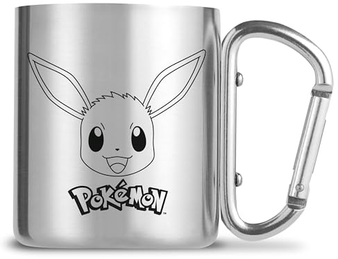 GB Eye Unisex Pokemon Eevee Karabiner Camping Tasse, Mehrfarbig, 237 ml