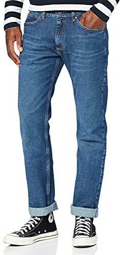 Lee Legendary Slim, Jeans para Hombre, Azul (Dark Worn-in), 34W / 34L