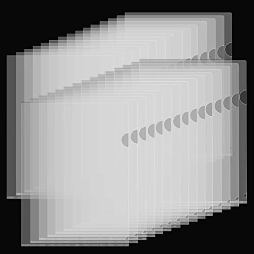ASelected 60 Stück Klarsicht Aktenhüllen, Extra Stark 180µ Kunststoff Klarsichthüllen A4 Seitlich Offen Dokumentenhüllen Sichthüllen A4 für Aufbewahrung von Papier, Mappen, Büro der Schule