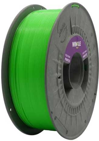 WINKLE PLA HD Fluoreszent Filament 1.75mm Elektrisch Grün, 1kg Spule, 3D Drucker Filament Kompatibel mit FDM Druckern, 3D-Druckmaterialien, Maßgenauigkeit +/- 0.05mm, Leicht zu Bedrucken