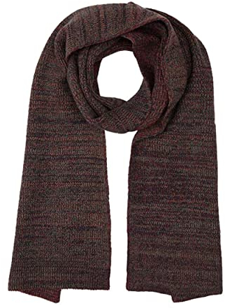 TOM TAILOR Herren Basic Schal 1026774, 27688 - Navy Red Olive Mouliné, ONESIZE