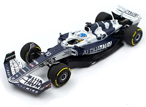 Minichamps 447220110 kompatibel mit Pierre Gasly Scuderia AlphaTauri AT03 Formel 1 Bahrain GP 2022 Limitierte Edition 1:43
