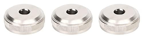 3 StüCke Trompete Ventilkappe Metall Silber Schraubkolben FüR Trompete Ersatz Musikinstrument ZubehöR (Trompetenboden-Ventilkappe)