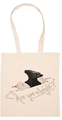 Hopestly Are You Alright; Lovejoy Cat Tasche Wiederverwendbar Einkaufen Lebensmittel Baumwolltuch Tote Reusable Shopping Bag