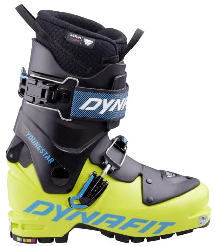 DYNAFIT Kids Youngstar Boot Grün, Kinder Touren-Skischuh, Größe MP 22.5-UK 3.5-EU 36-US 4.5;5.5 - Farbe Lime Punch - Bla