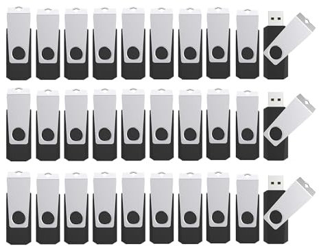 Wooolken Lot de 100 clés USB 2.0 avec cordons pour mariage, bureau, école, stockage de données (pas 128 Go)