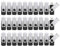 Wooolken Lot de 100 clés USB 2.0 avec cordons pour mariage, bureau, école, stockage de données (pas 128 Go)
