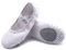 Uniuni Ballettschuhe Mädchen Ballettschläppchen Kinder Ballett Schläppchen Leinen Tanzschuhe Geteilte Ledersohle Weiß 30