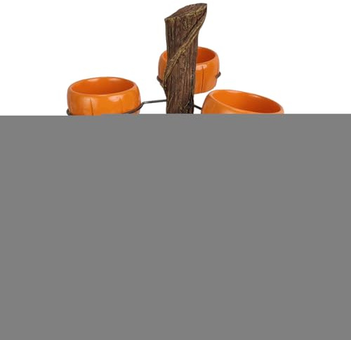 Pumpkin Bowls Halloween Snack Bowl Stand, Witches Broom Dessert Display Tray for Serving Snacks, Salad, Fruit Accessories, Decorations