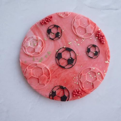 Football Cookie Stamp and Cutter Father's Day Icing Stamp Fondant