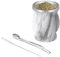NUWIQ Mate Set, Con Pajita y Brocha, 230 ml Taza de Mate para Cocinas, Restaurantes, Cafeterías, Mármol