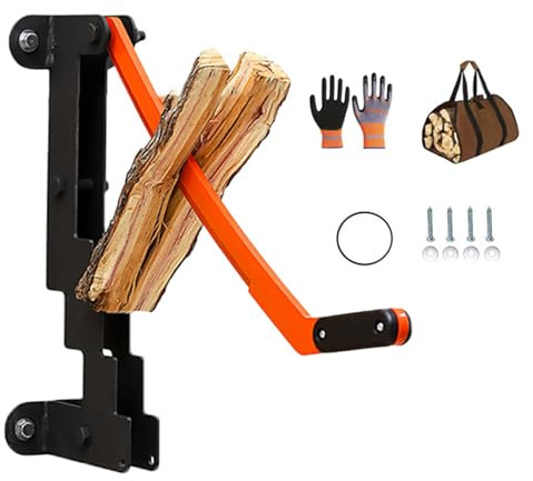 Tonysa Holz Spalter, Kindling-Splitter für Holz, Wand Montierte Holz Schneider, Wwood Kindling Maker, Tragbarer Manueller Feuerholz-Kindling-Splitter für Camping Backyard