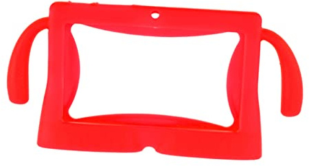 OSALADI Silicone Tablet Cover Case for 7-inch Q88 Kids Tablet Pc Large Red Multi-angle Stand Protective Sleeve for Children Sturdy and Lightweight Design