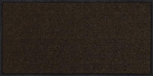 Salonloewe Fußmatte 030x060 cm Schokobraun Fußabtreter, innen, außen, Schmutzfangmatte, Sauberlauf-Teppich