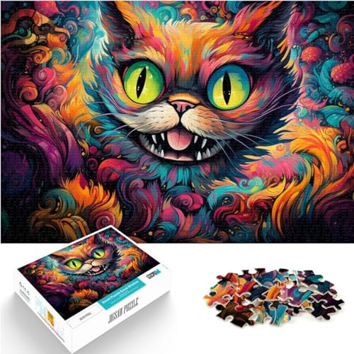 Spielgeschenk Puzzle Alice im Wunderland 1000 Teile Puzzle Holzpuzzle Familienspiel Stressabbau Schwieriges Herausforderungspuzzle (50x75cm)