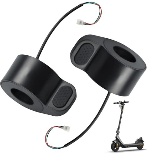 mizikuu 2 Stück Daumengas, Elektrischer Scooter Daumengas Rutschfestes Wasserdichtes E Scooter Gashebel Elektroroller Daumengas Daumengashebel Für Xiaomi M365, Schwarz
