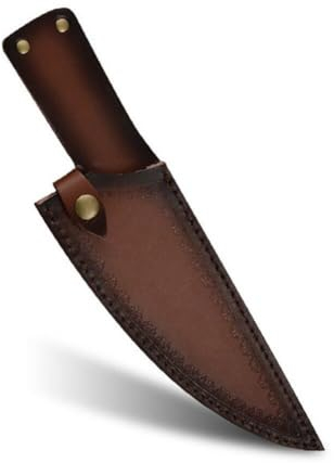 Zghhc Funda para Cuchillo de Chef de Cuero de 8 Pulgadas con Hebilla, Funda Protectora Segura para Cuchillo, Funda para Cuchillo para el hogar, Cocina, Restaurante