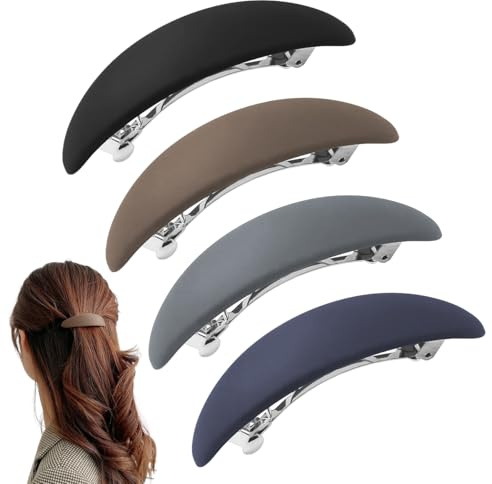 4 Piezas Pasadores Pelo Mujer, Pasador Pelo Mujer Automáticas Vintage | Pinzas para el Cabello para Mujeres Mediano, Elegante Clip de Pelo Automático Accesorios para el Pelo de Mujer para Niñas