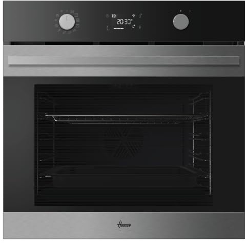 Hoover Collection 3 Built-in Oven, 78L, Stainless Steel, A++ | Precise Temperature Control, Air Fry, Hydrolytic, hOn App, 59.5x59.5x56.8cm, HO6 H5B3HTX