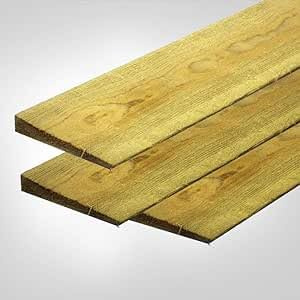 Feather Edge Fence Boards 4 foot 125mm 5 Treated Close Board Fencing Cladding Wood 1.2m High (10)