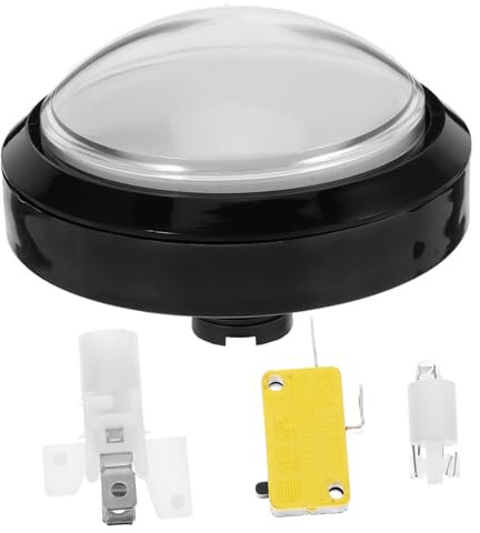 Vaguelly Botón Pulsador Botón Reemplazo De De Accesorio De Máquina para Pulsador Competencias De Respuesta Rápida