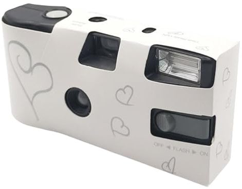 Single Time Use 35mm Camera With Flashing & 27 Exposures Color Films Included For Celebration Birthday