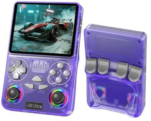 J36 Retro-Handheld-Spielekonsole, 8,9 cm (3,5 Zoll), Videospieler, 5G, globaler Netzwerk-Simulator, WLAN 20+