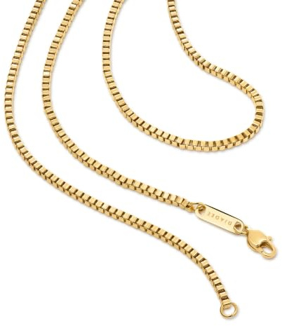 DJADEE Kette Gold 750 vergoldet Edelstahl Venezianerkette 18 Karat Wasserfest Hypoallergen 1.5, 2 und 3 mm Damen Herren PVD Vergoldung Gestempelt 18KGP