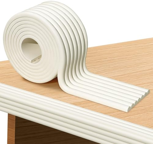 Kantenschutz Baby aus Schaumstoff, Selbstklebender Stoßschutz 2m x 8cm | Weiches Schaumstoff‑Material, Eckenschutz Kantenschutz Tischkantenschutz, für Tisch, Möbel, Schreibtisch, Bett & Fensterbank