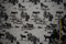 alles-meine.de GmbH 1 m * 1,44 m Stoff REH/Hirsch Jacquard Tiere Wald schwarz Möbelbezug Stoffe