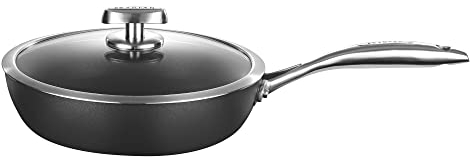 Scanpan PRO IQ Nonstick Covered Saute Pan, 26 cm, Black