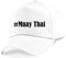 Reifen-Markt Base Cap Hashtag #Muay Thai Größe Uni Farbe Weiss Druck Schwarz