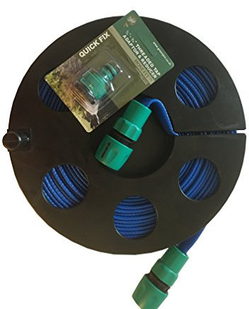 Care-avan 10 mtr Flat Food Grade Hose on UK's Smallest Hose Reel 28 cm x 4 cm