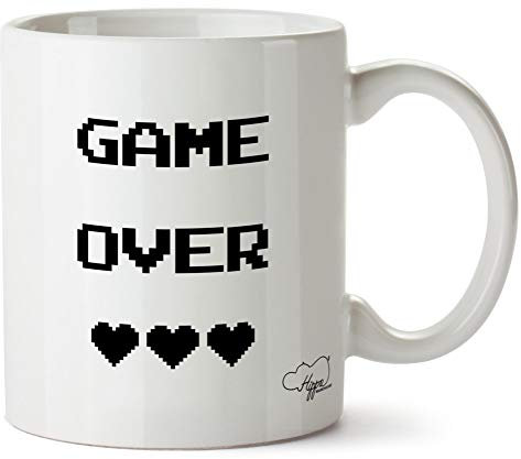 Hippowarehouse Game Over Printed Mug Cup Ceramic 10oz
