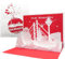 Weihnachtskarte “Düsseldorf – Skyline” - 3D Pop Up Karten - Pop Up Weihnachtskarten - Düsseldorf Panorama Karte, Souvenir Düsseldorf